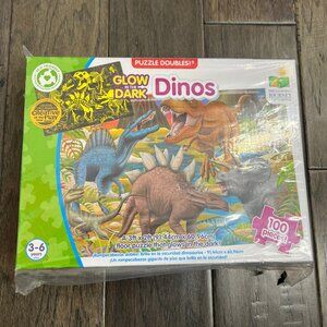 NEW The Learning Journey Puzzle Doubles: Glow in The Dark Dinos